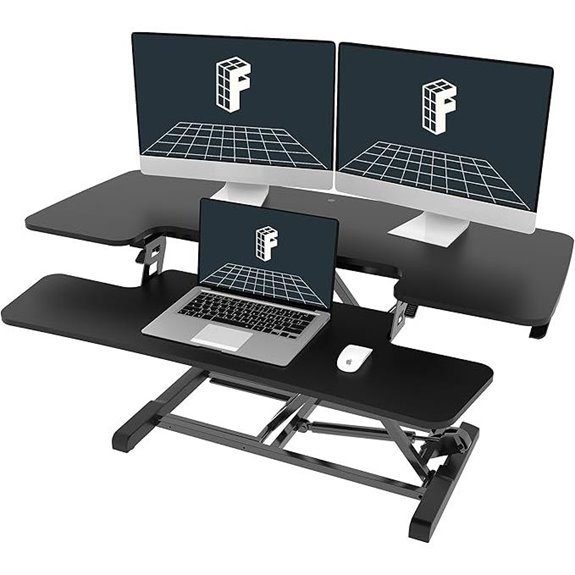 FLEXISPOT 40in Sit-Stand Desk Converter Black