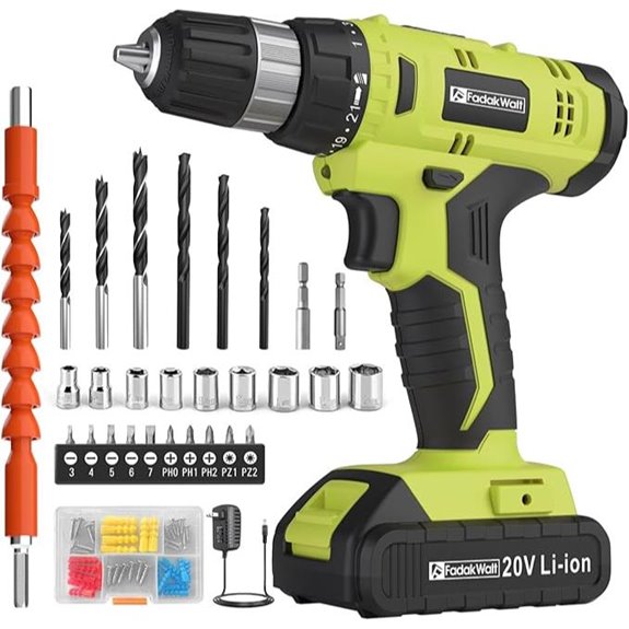 Cordless Drill Set 20V with Battery & Charger