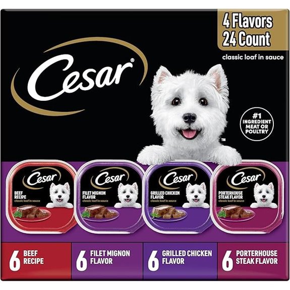 Cesar Wet Dog Food Variety Pack 24 Trays