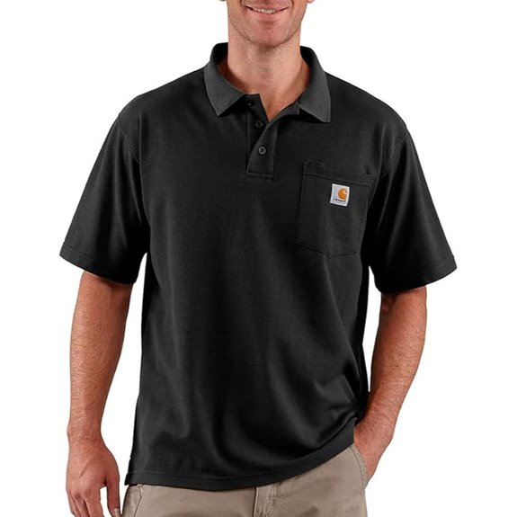 Carhartt Men’s Loose Fit Midweight Short-Sleeve Pocket Polo
