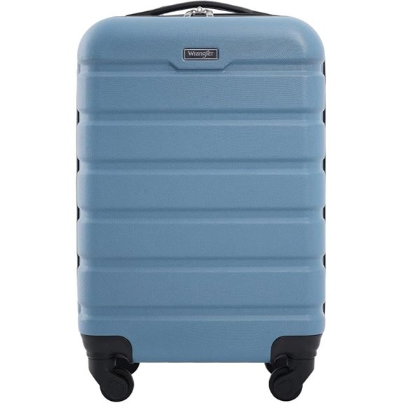 Wrangler Hardside Spinner Luggage Blue Heaven Carry-On 20-Inch