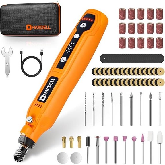 HARDELL Mini Rotary Tool Kit with Accessories