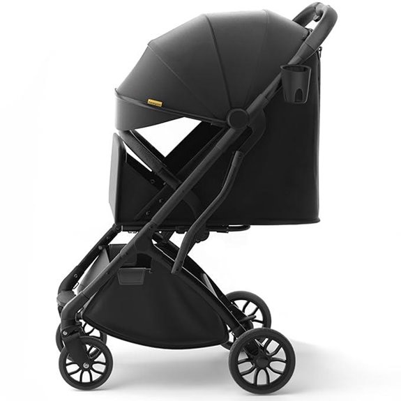 GlideTow TR18M Compact Travel Stroller with Cup Holder