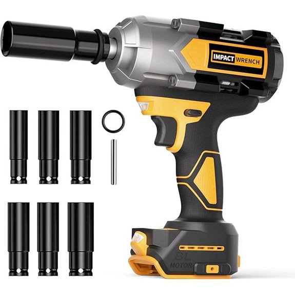 20V Cordless Impact Wrench with Sockets (Tool Only)