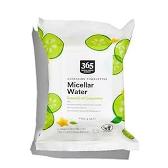 365 by Whole Foods Micellar Towelettes Cucumbers 30 Count