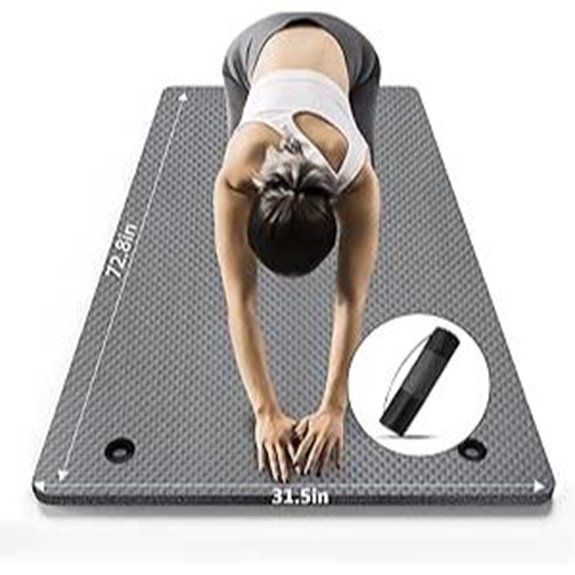 LFS Extra-Wide Yoga Mat with Strap and Bag