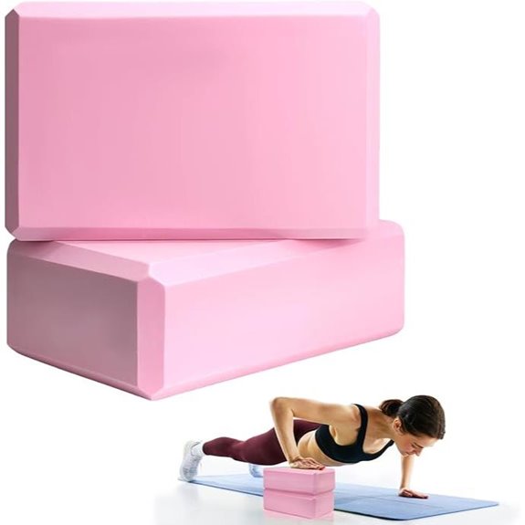 Yoga Blocks Set 9x6x3 Foam for Pilates and Stretching