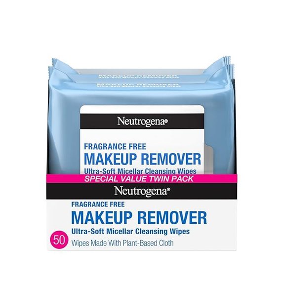 Neutrogena Fragrance-Free Makeup Remover Wipes Twin Pack