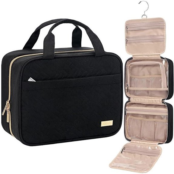 NISHEL Travel Toiletry Bag – Hanging Organizer (Medium)