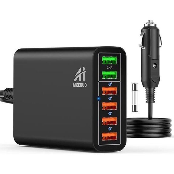 Multi-Port USB Car Charger 96W QC3.0 6-Port