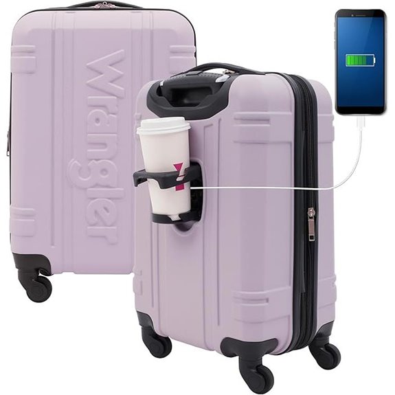 Wrangler 20 Astral Hardside Carry-On Luggage Lilac