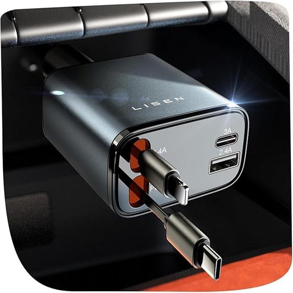 LISEN 69W Car Charger USB-C for iPhone 17