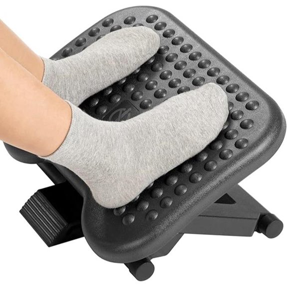 HUANUO Adjustable Desk Footrest with Massage Foot Stool
