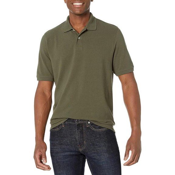Amazon Essentials Men’s Cotton Piqué Polo Shirt