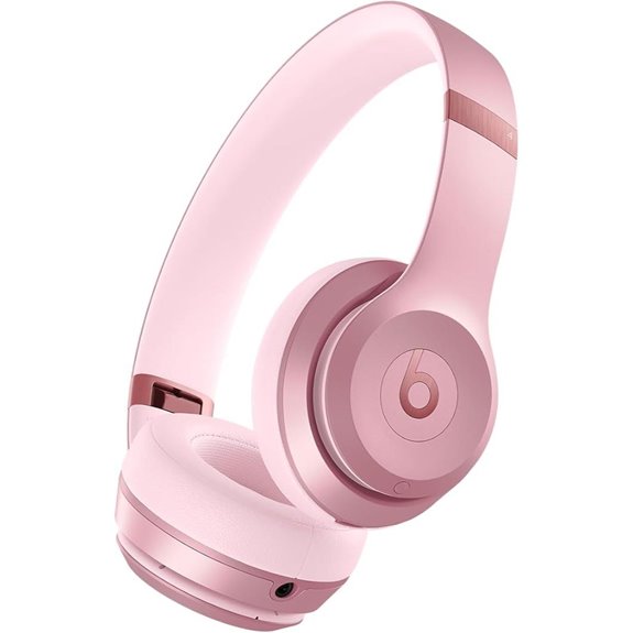 Beats Solo 4 Wireless On-Ear Headphones (Metallic Pink)