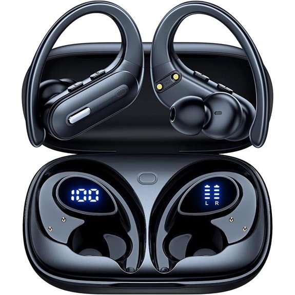 Active Noise Cancelling Wireless Earbuds with Power Display