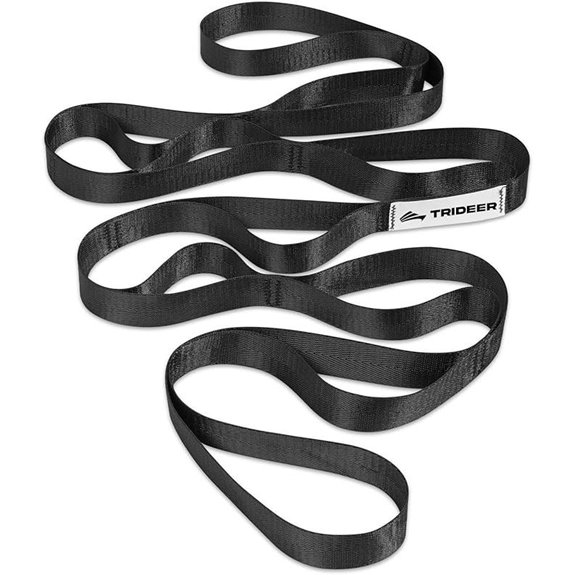 Trideer Yoga Straps: 10-Loop Non-Elastic Stretch Bands
