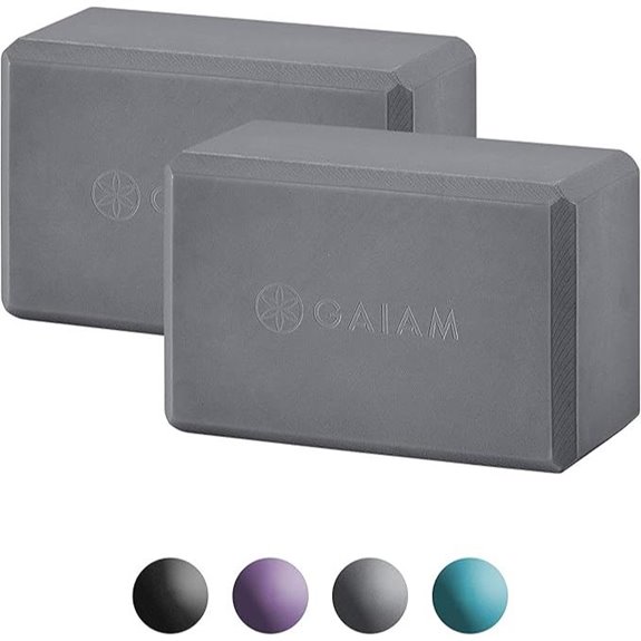 Gaiam Yoga Block: Latex-Free EVA Non-Slip Beveled Edges