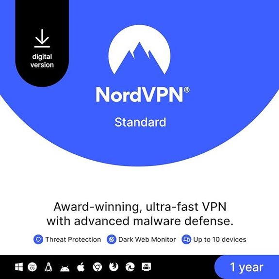 NordVPN Standard 10 Devices 1-Year VPN & Cybersecurity Digital Code