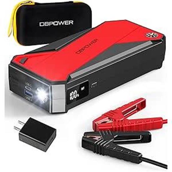 DBPOWER Peak 3000A Jump Starter with LCD