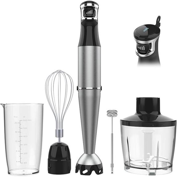 Immersion Blender 1100W Multi-Function Hand Blender Set