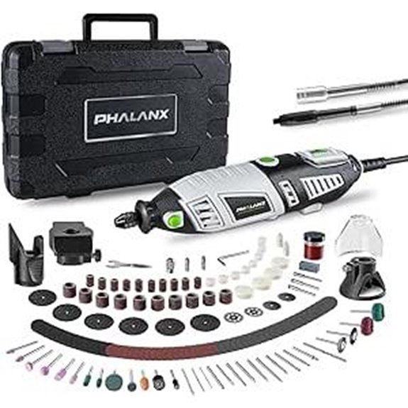 PHALANX 180W Rotary Tool Kit with Accessories