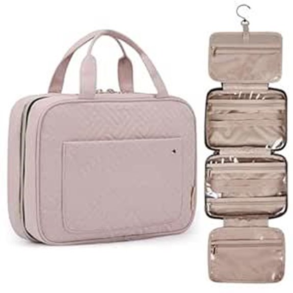BAGSMART Large Toiletry Bag with Hanging Hook