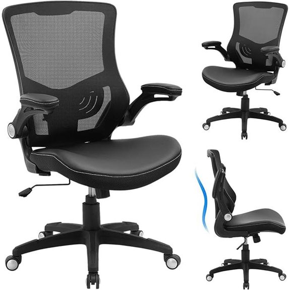Ergonomic Office Chair with Lumbar Support and Arms