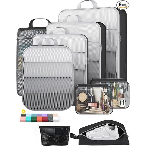 Veken Compression Packing Cubes Set for Travel