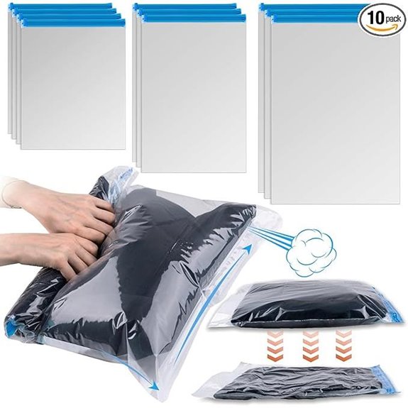10 Pcs Compression Bags for Travel Storage