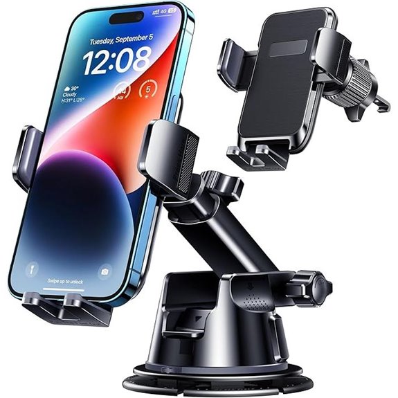 Car Phone Holder Mount: 3-in-1 Universal Car Mount