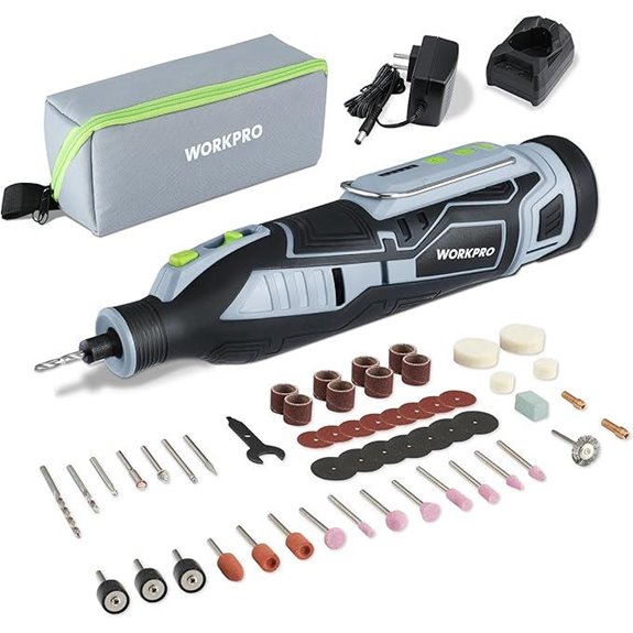 WORKPRO 12V Cordless Rotary Tool Kit with Accessories