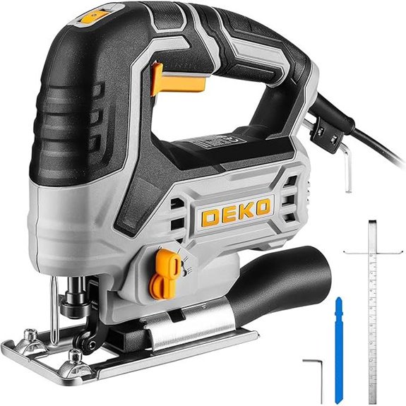 DEKOPRO Electric Jigsaw: 6 Speeds Quick Release Blade