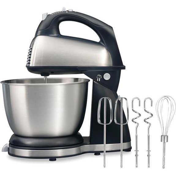 Hamilton Beach Stand & Hand Mixer 4 Qt 6 Speeds