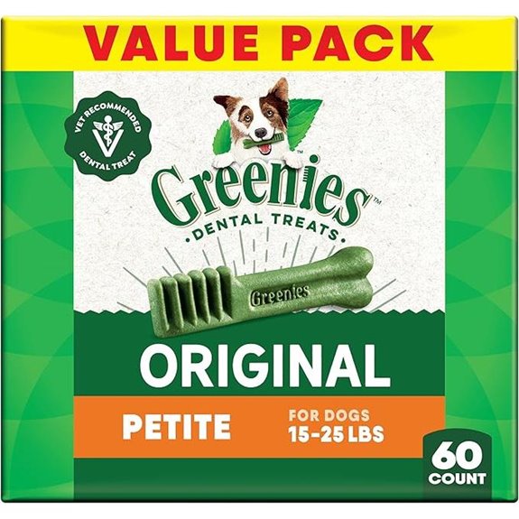 Greenies Vet-Recommended Dental Dog Treats Petite (60)