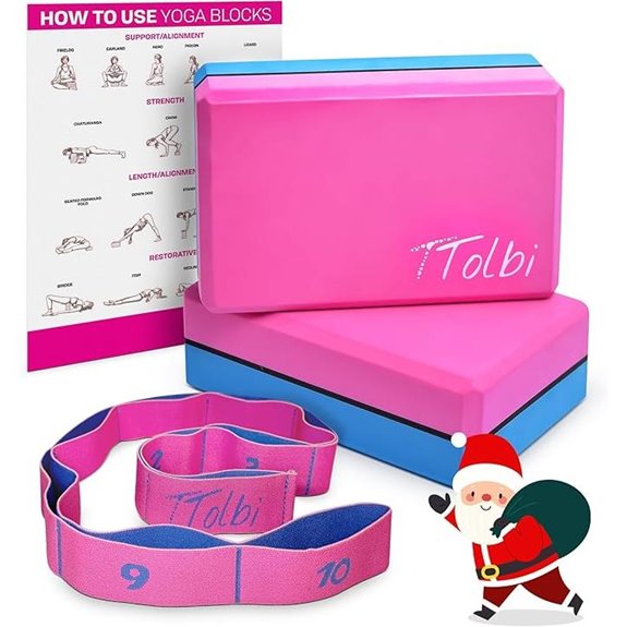 Yoga Blocks 2 Pack with Strap and Guide